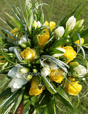 Bouquet rose e fresie